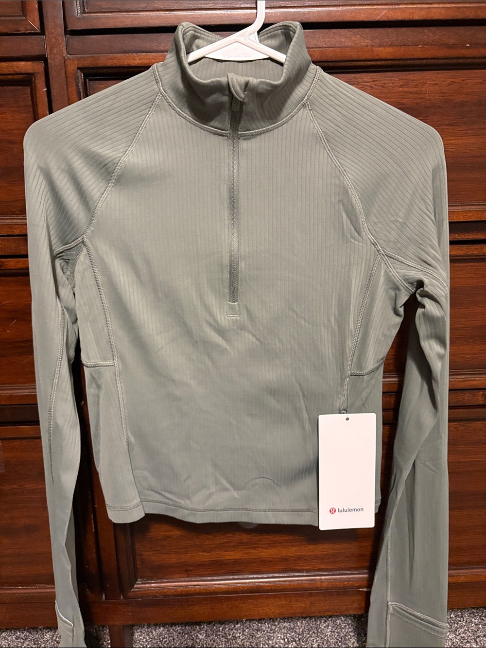 Lululemon It’s Rulu Ribbed Cropped Half Zip
